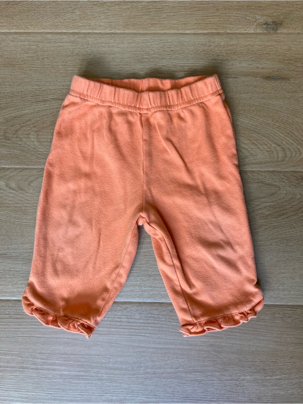 Carter's Y2K Orange Ruffle Hem Pants